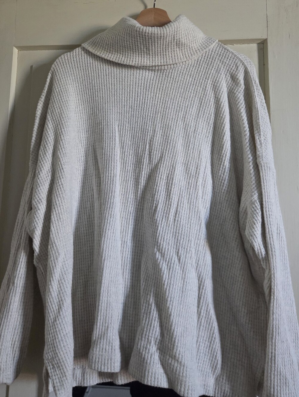Waffle Knit Turtleneck